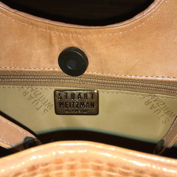 Stuart Weitzman Woven Leather Handbag **RARE***  SUMMER! RESORT WARE - Picture 4 of 5